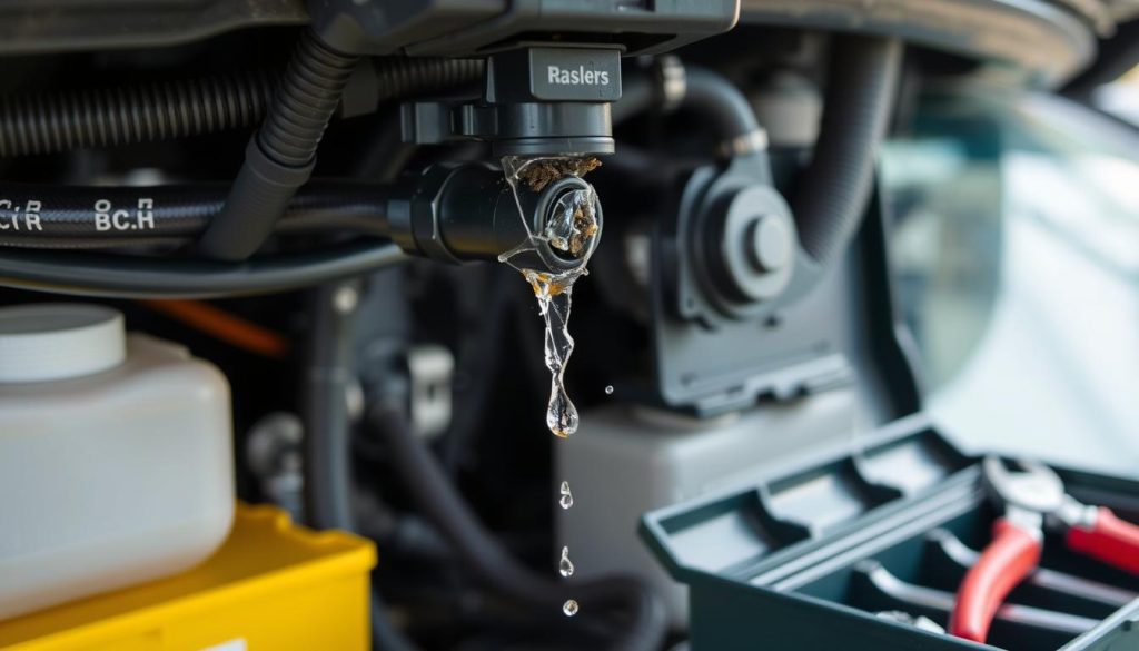 aus den Düsen der scheibenwaschanlage kommt zu wenig Wasser